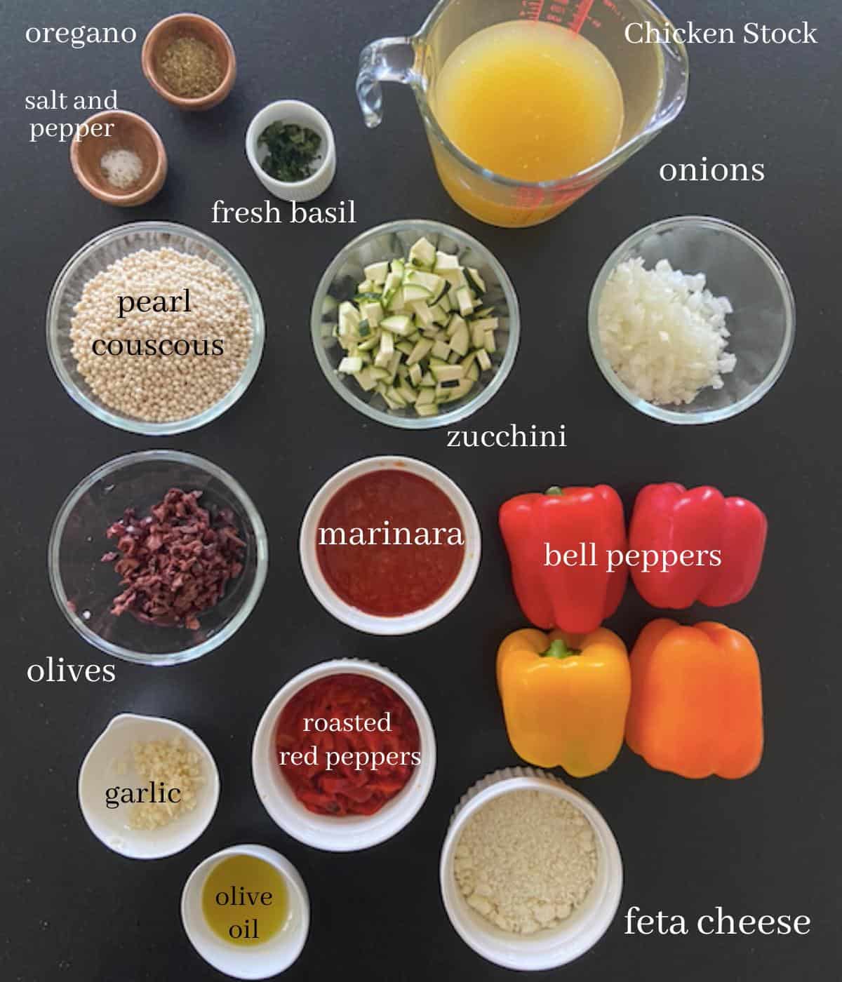 ingredients for stuffed peppers