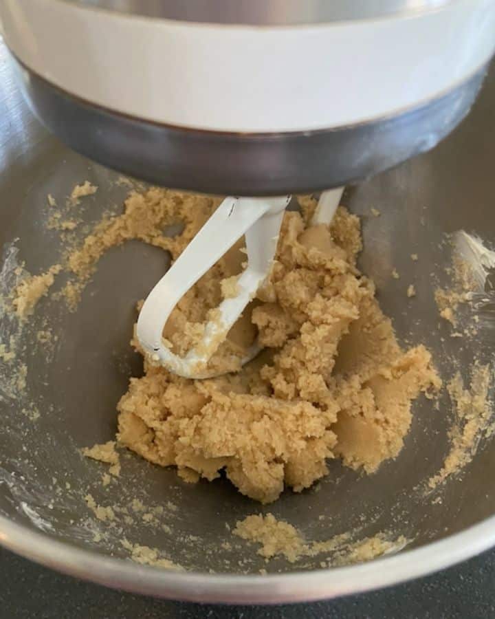 butter and sugar mixed together