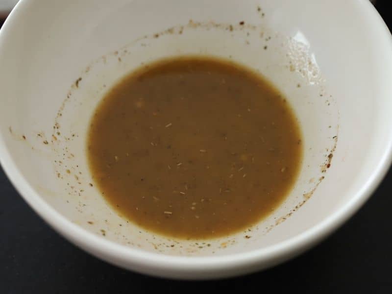 salad dressing in a bowl
