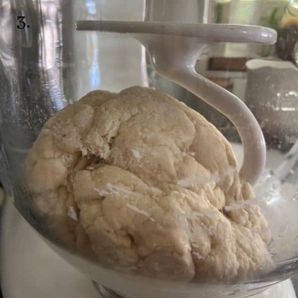 dough hook kneading dough