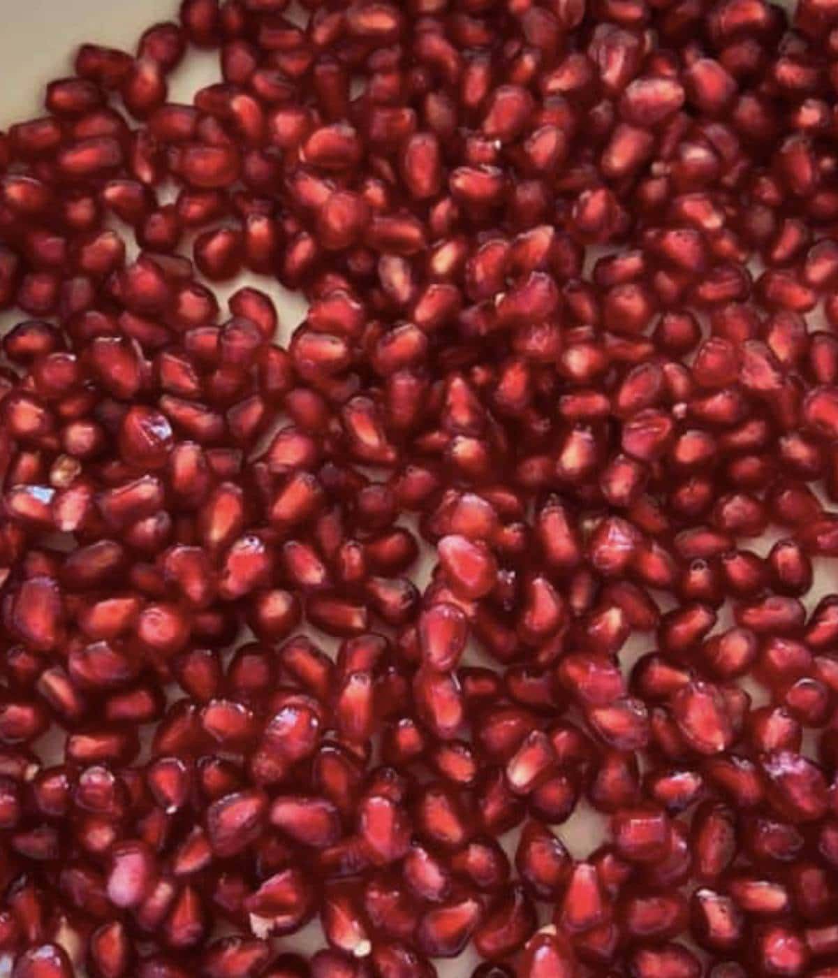 Bowl of pomegranate seeds.