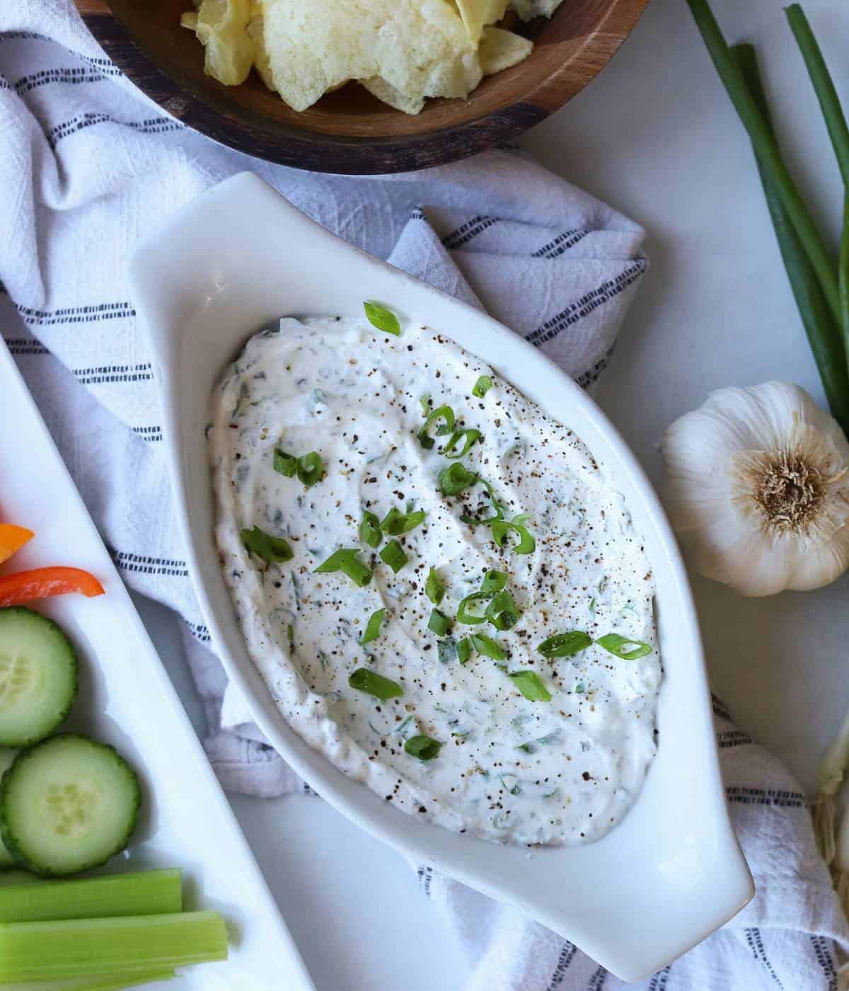 Green Onion Dip (Creamy 5 Minute Recipe) Simply Made Eats