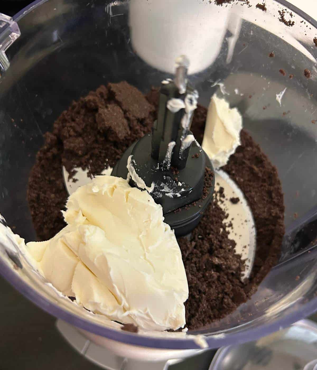 Filling in food processor.