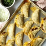 Beef tacos in crispy corn shell.