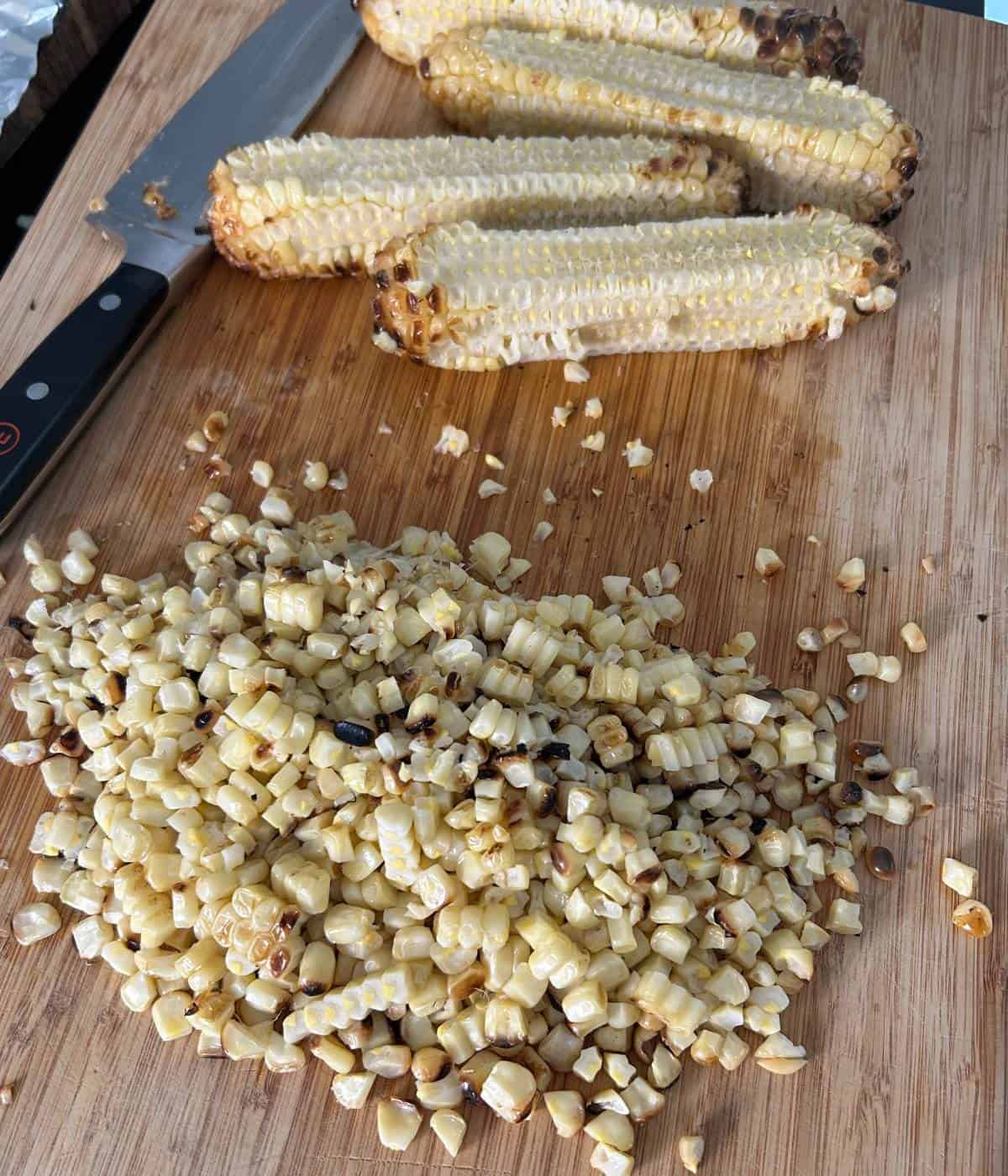Corn cut off the cob.