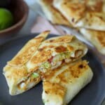 Chicken Crunch Wrap on Plate.