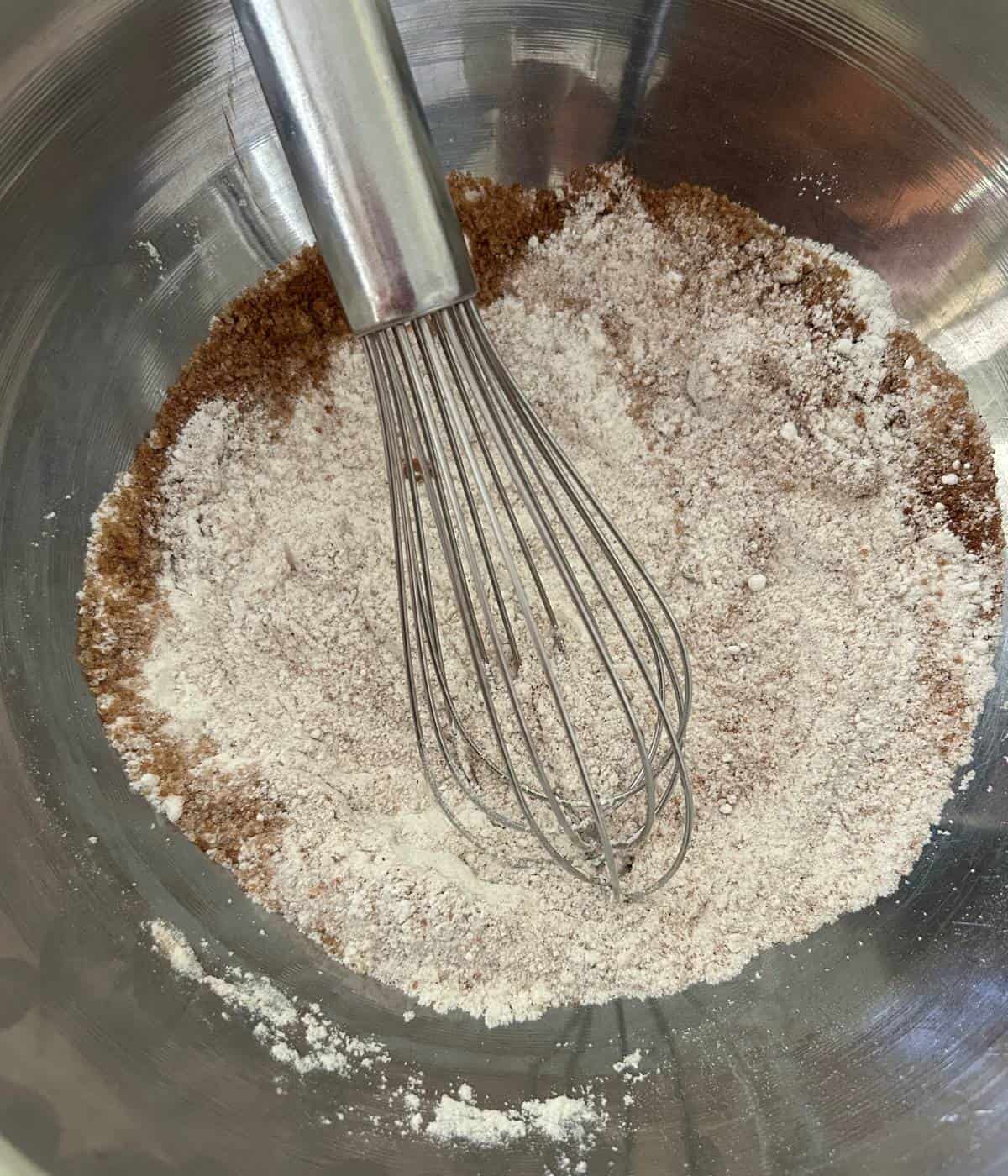 Crumb topping ingredients.