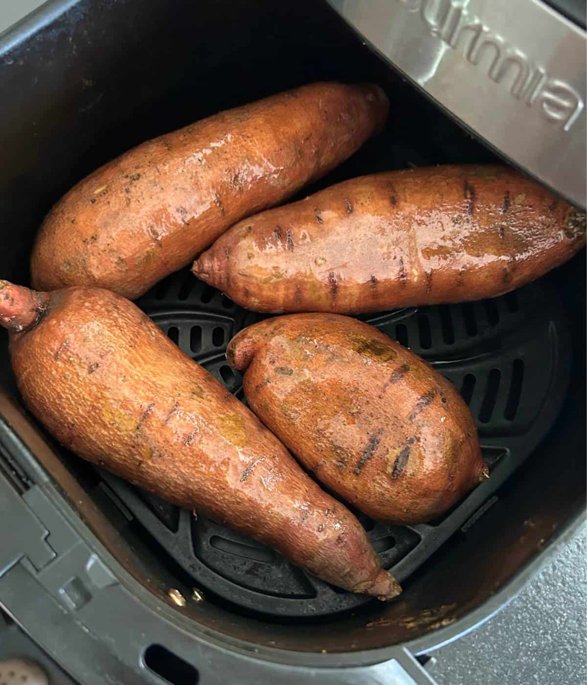 Sweet potatoes in air fryer.