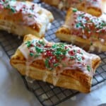 Pop Tart with icing and sprinkles.