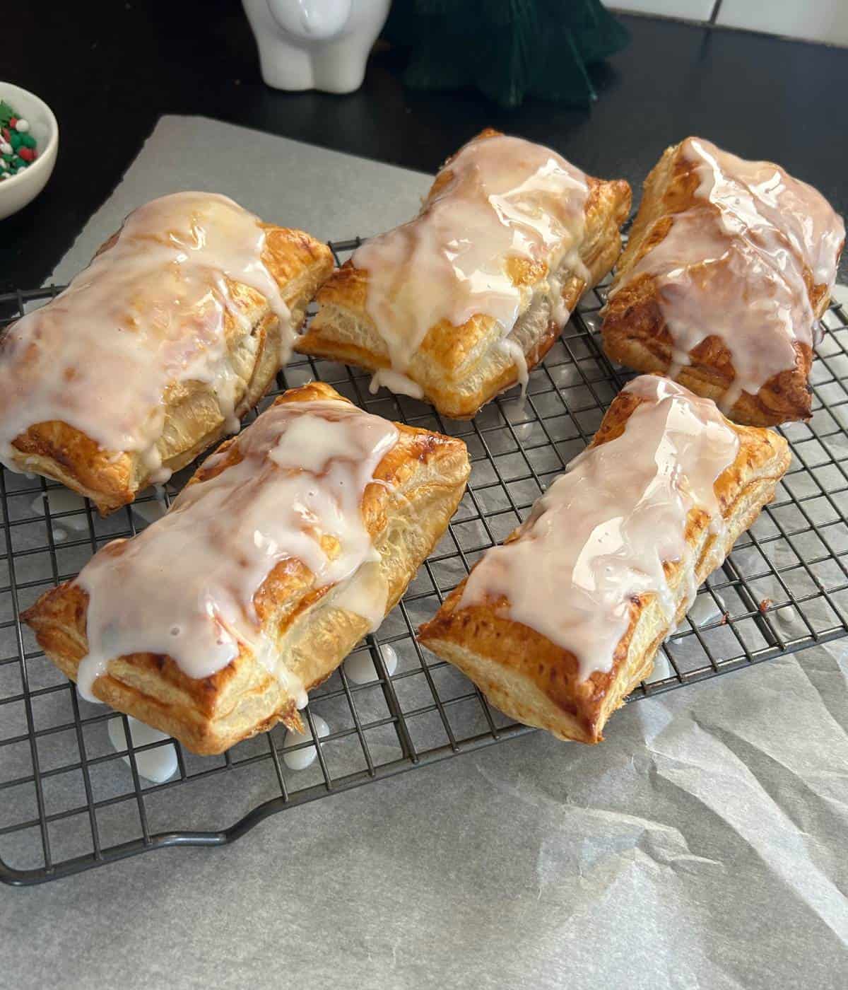 Homemade Pop Tarts with puff pastry.