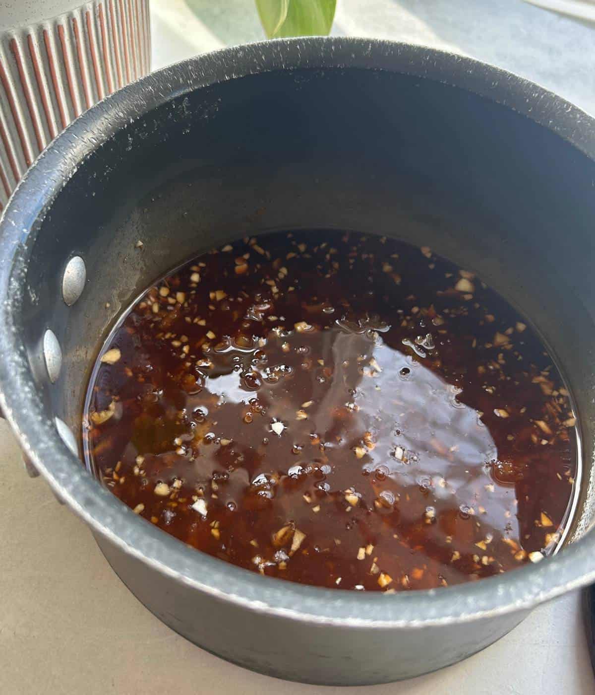 Orange sauce for chicken.