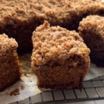 Pumpkin Coffee Cake with Streusel.